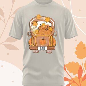 NEW Comfort Colors Medium Fall Shirt - Autumn Pumpkin Design